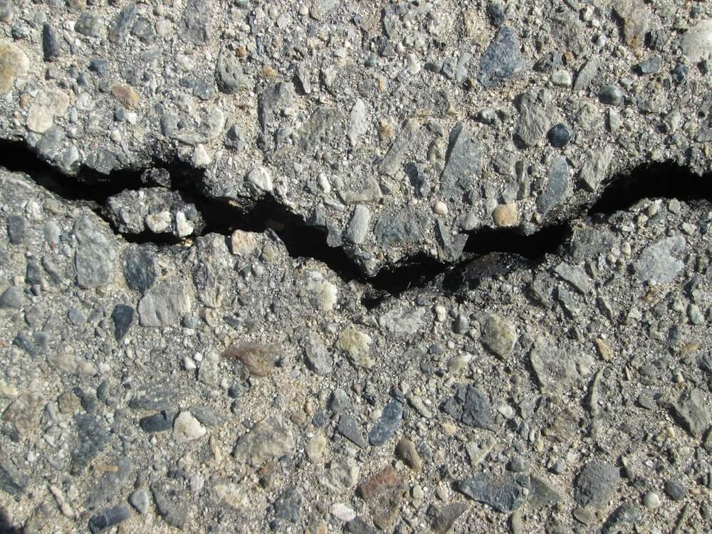 crack in road image